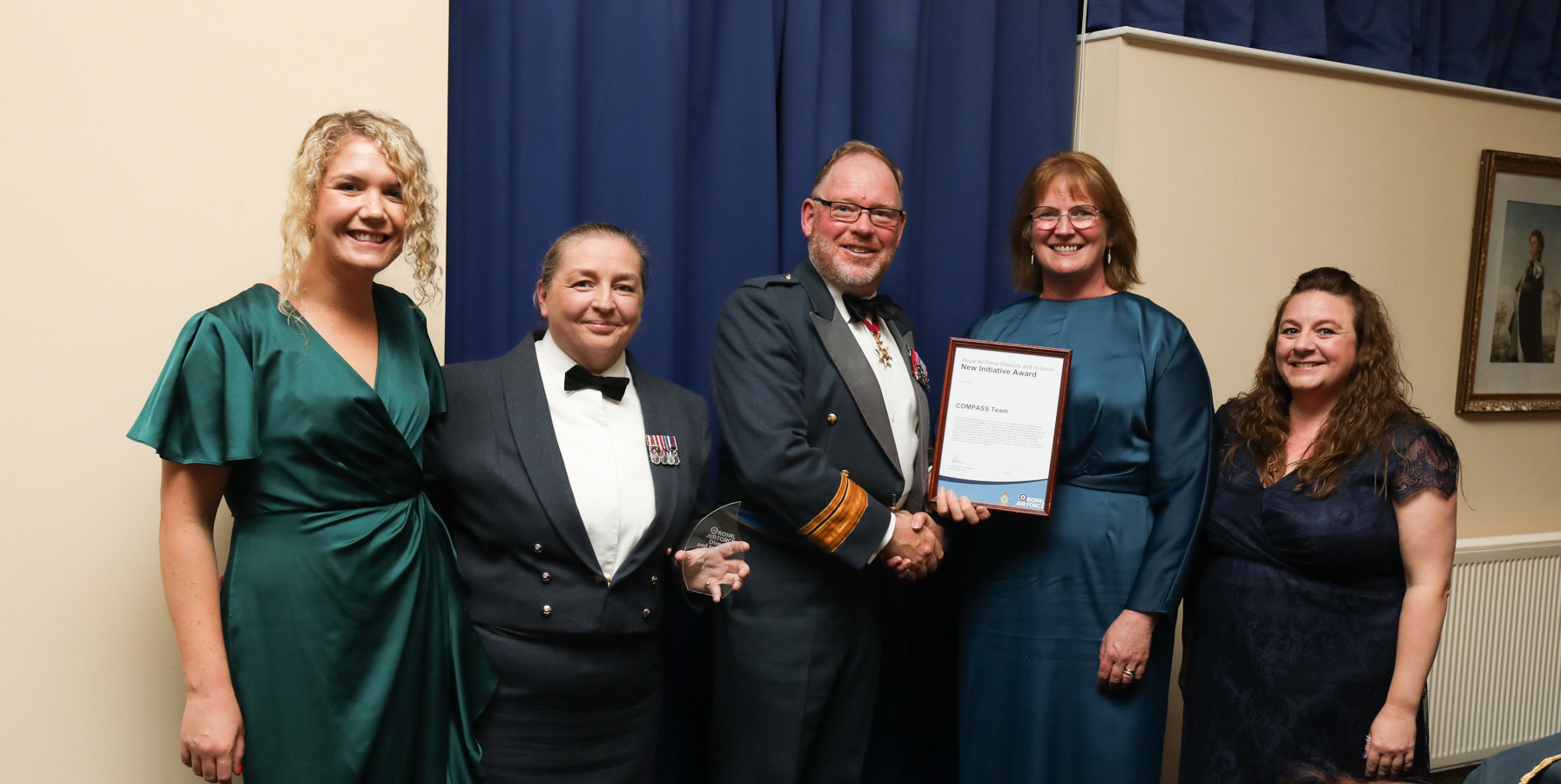 COMPASS (Children of Military Parents Accessing SEN Support) Team have been recognised at recent Diversity Inclusion Awards 2022, winning Best New Initiative Award.